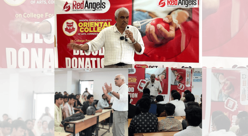 Thalassemia Awareness Session at Oriental College, Jogeshwari.